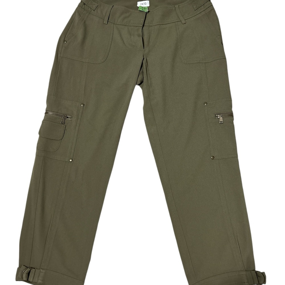 Cache Olive Utility Capri Pants Size 0 Women’s